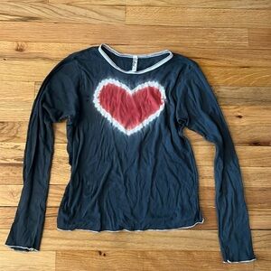 Pretties long sleeve heart tee